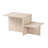 Chrisina Modern Coffee Table, Travertine, 31.5 x 15.7 x 15.7 inches | 100% Melamine Coated Particle Board, Thickness: 0.7 inches | Elegant Marble Design | Perfect for Living Rooms & Entertaining Spaces, Durable & Stylish-105524070
