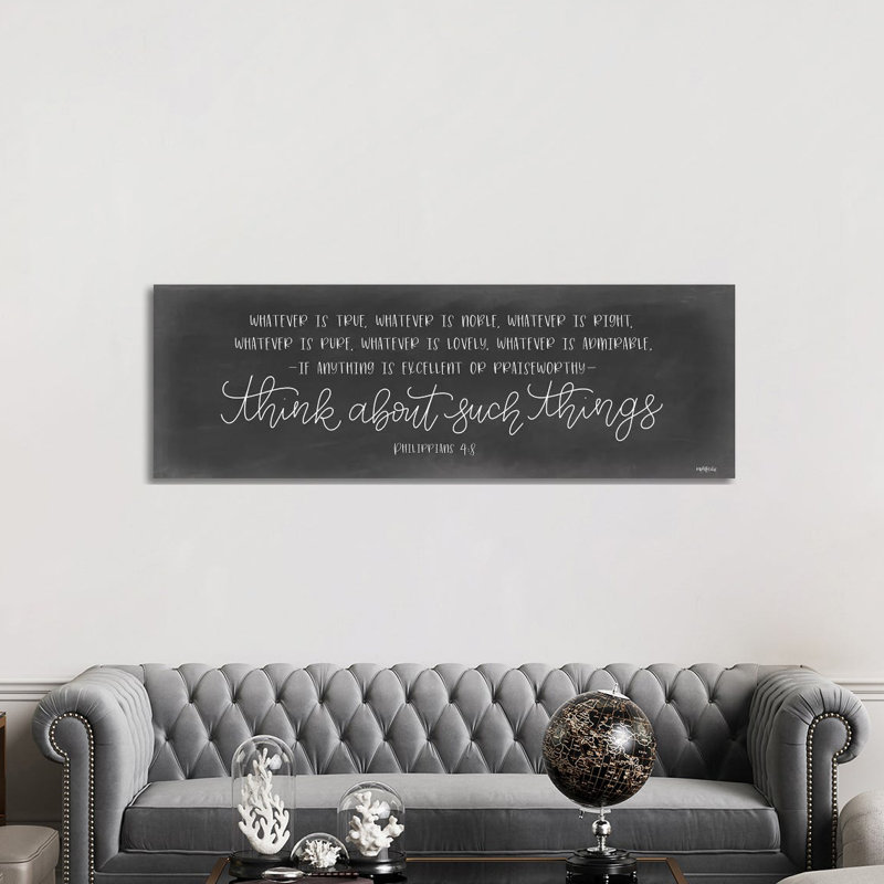 Sanctuary by Imperfect Dust - Panoramic Textual Art on Canvas, 40.64cm H x 121.92cm W x 3.81cm D, Wrapped Canvas