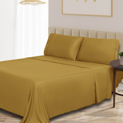 Ensemble de draps en rayonne de bambou à densité de tissage 300 fils Blue Nile Mills
