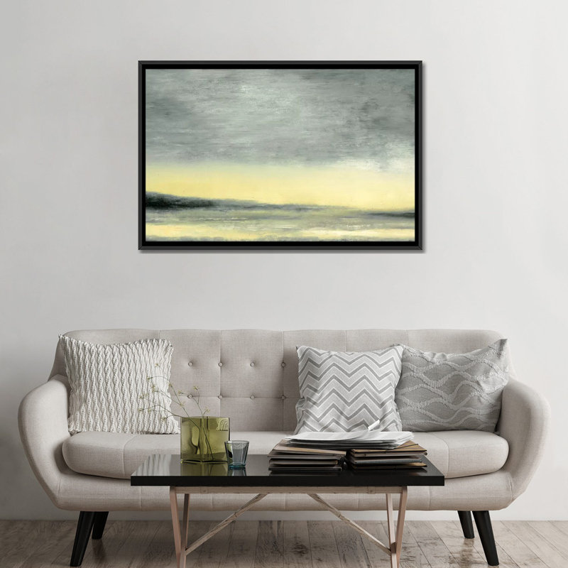 « early light », impression sur toile, H 40 po x l 60 po x P 1,5 po, Toile encadrée noire, Pas de tapis