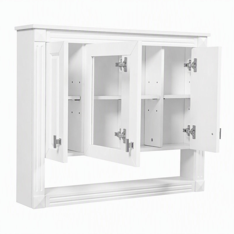 Armoire de salle de bain murale avec miroir et rangement