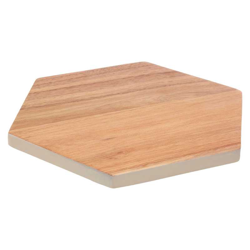 Savoy Wood Chopping Board, 2cm H x 28cm W x 24cm D, Grey