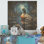 Blue Duck Midnight Ponder III - animal canard sur bois