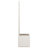 vidaXL Flower Box White 14.17 x 14.17 x 55.12 in Plastic-2139794366