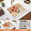 L 21 po x l 20 po Composite quartz encastré dans un évier de cuisine à simple cuve et station de travail-129525125