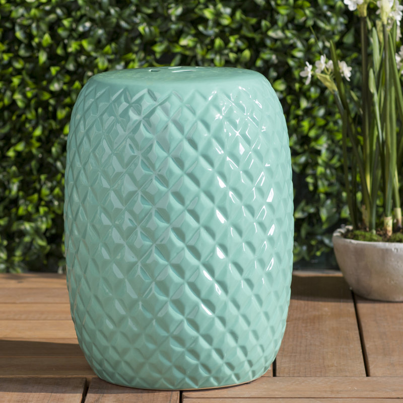 Tabouret de jardin Ceramic, Bleu pâle