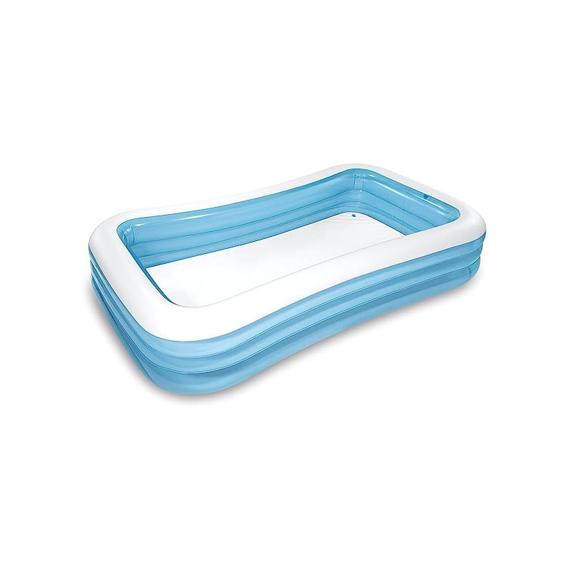 Plastic Rectangle Inflatable Pool 22cm H x 72cm W x 120cm L