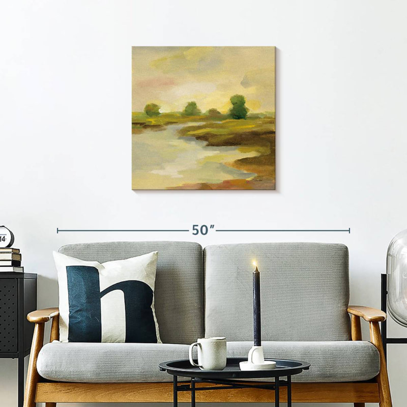 Chartreuse Fields I, 24" H x 24" W