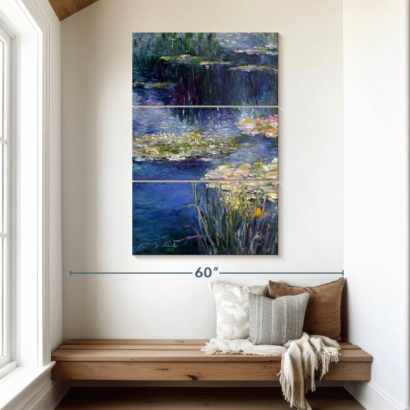 Pond and Lilly, 50" H x 32" W