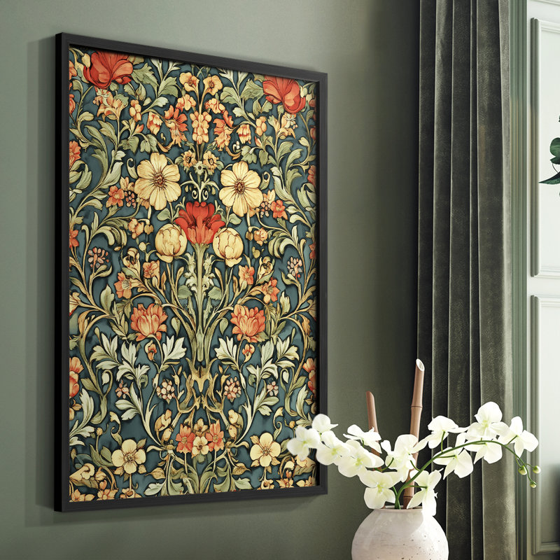 WM MORRIS Series DCCCLXXXVIII  -Premium Framed Print -Ready to Hang - No Nails Required