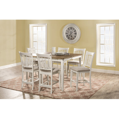Hartling - Person Extendable Solid Wood Solid Wood Top Four Leg Dining Set