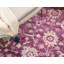 Tapis mauve / ivoire à motif abstrait Kalf-31820977