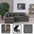 Chyleen Upholstered L-Shaped Sectional-497436846
