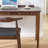 Double-drawer solid walnut-colored office desk-558365662