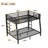 Metal Full XL Over Queen Bunk Bed, Space-Saving Design With Noise-Reduced Features And No Box Spring Required, Black-1978063645-1978063643