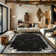 Monaco Series Abrstract Black/Gray/Ivory/Beige Area Rug