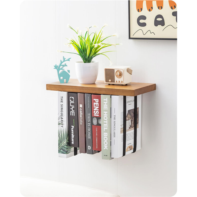 2.5cm H x 41cm W Floating Bookcase