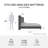 Ana King Upholstered Wingback Bed-104805680
