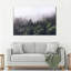 Forêt de pins brumeux sur toile-1752653172
