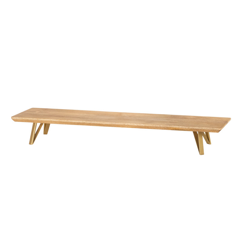 Bois Lameek, Naturel / Or, 40 pouces