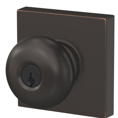 Plymouth Keyed Entry Knob with Collins Trim