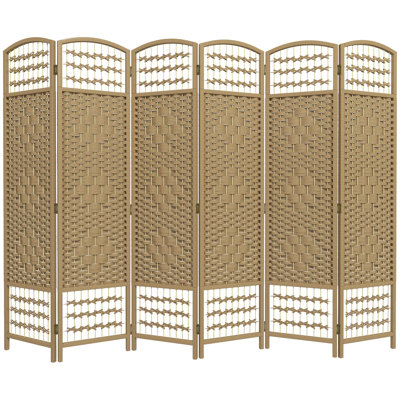 Alaudin 67'' H Solid Wood Folding Room Divider