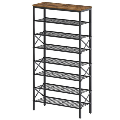8‑Tier Freestanding Shoe Rack, 32‑Pair Large‑Capacity Shoe Storage Organizer for Entryway, Closet, Dorm Room