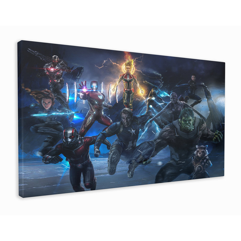 Avengers Marvel - Wrapped Canvas Print, 78cm H x 103cm W x 2cm D