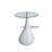 Coffee Table End Table Living Room Side Table with Round Glass Top-2017588815