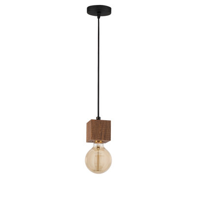 1 - Light Black Single Pendant