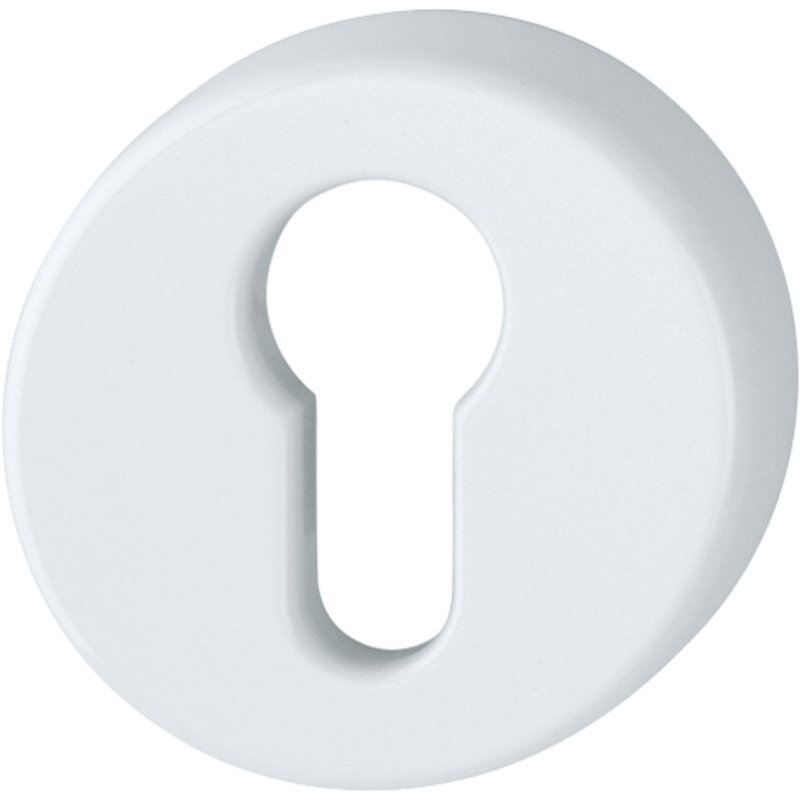 Amarni Brescia Euro Profile Escutcheon (Pair), Diamond White