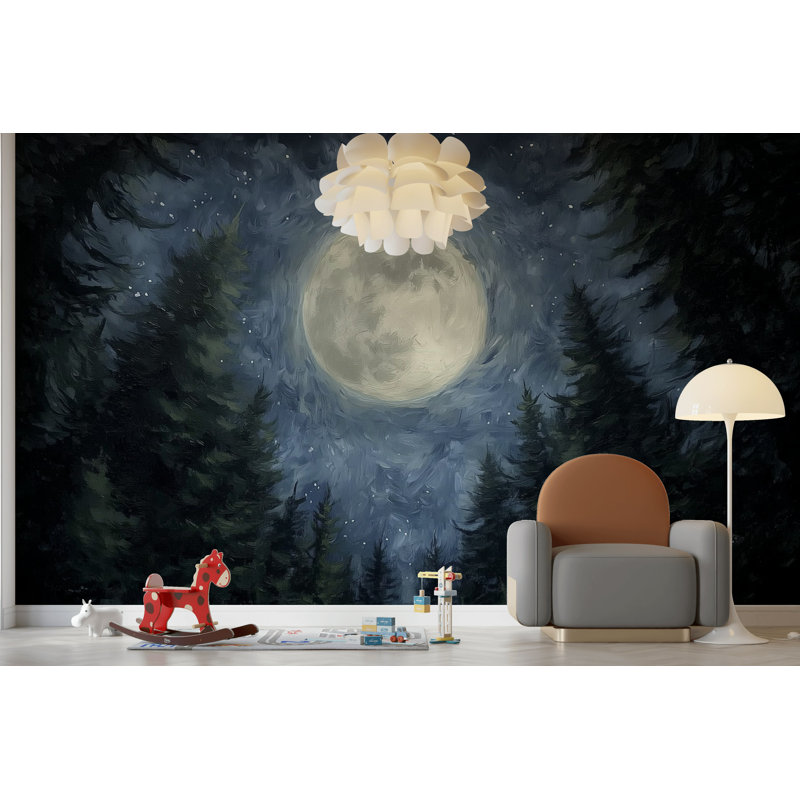 Mystical Moon, 140 po x 108 po, Peler et coller