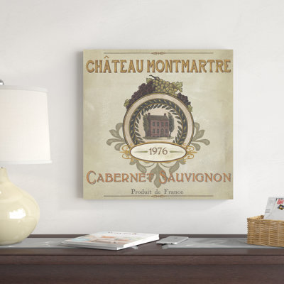 «Vintage Wine Labels III» par June Erica Vess, impression sur toile tendue