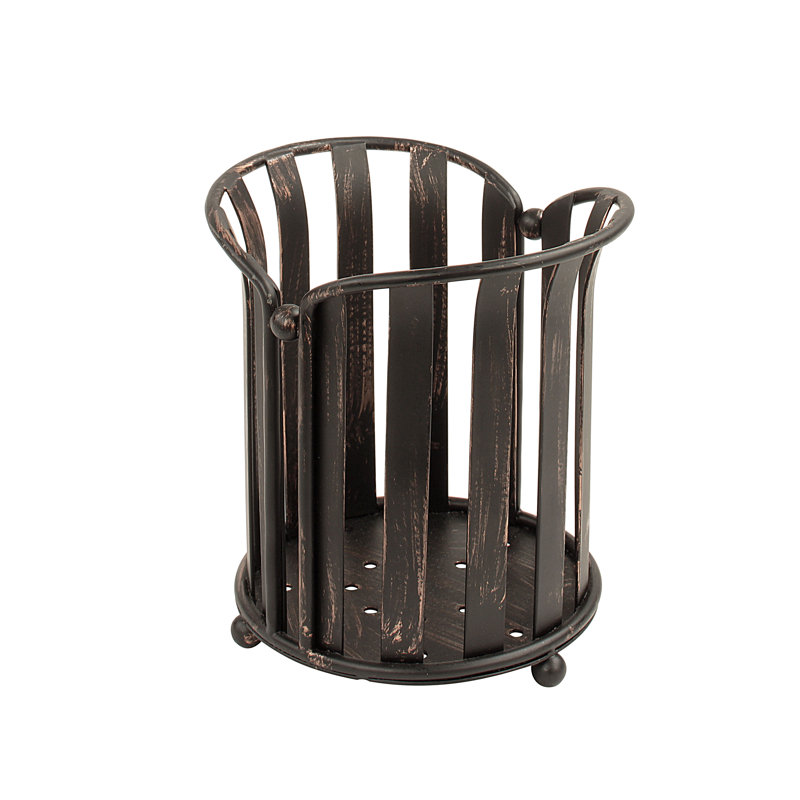 Petula Stainless Steel Oval Utensil Crock, Oil Rubbed Bronze