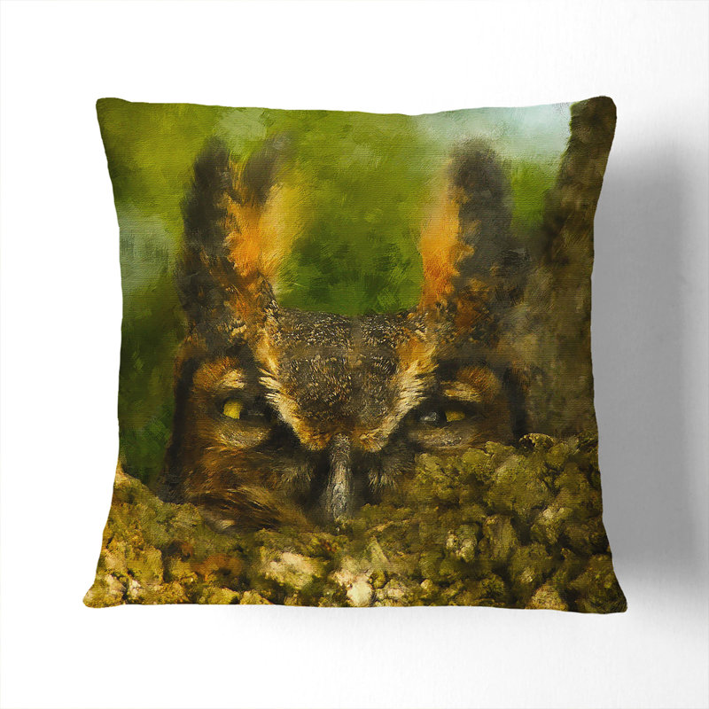 Square Cushion, 40cm H x 40cm W x 15cm D, Cream/Black/Cream