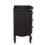 Table de chevet au fini noir antique
