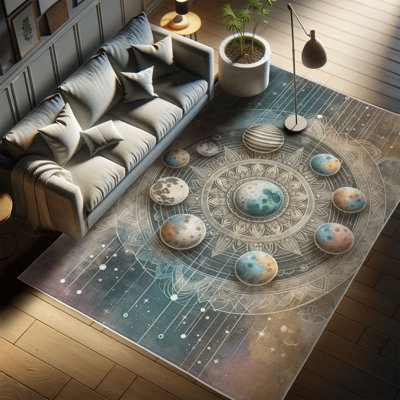 Machine Printed 152cm X 76cm Area Rug