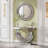 Crystal Crush Diamond Sparkly round Silver Mirror for Wall Decoration