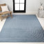 Tapis intérieur / extérieur bleu foncé / crème Alecxia-276277031
