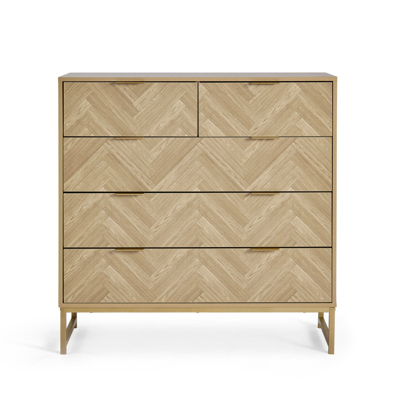 Ducie 100.3cm W 5 - Drawer Chest of Drawers