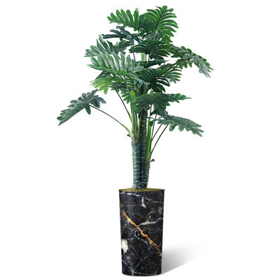 Plantes artificielles artificielles en pot Philodendron artificiel d'intérieur et d'extérieur