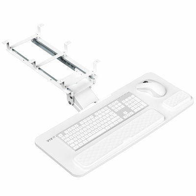  Plateau pour clavier et souris d'ordinateur blanc 27 po Premium