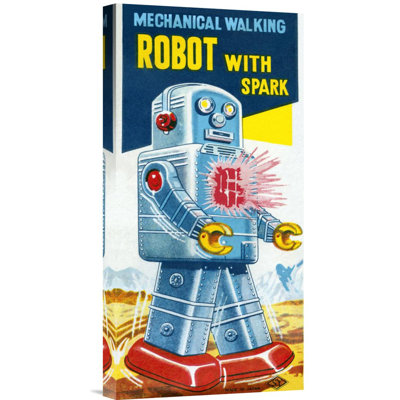 Mechanical Walking Robot With Spark by Retrobot - Unframed Advertisements on Canvas