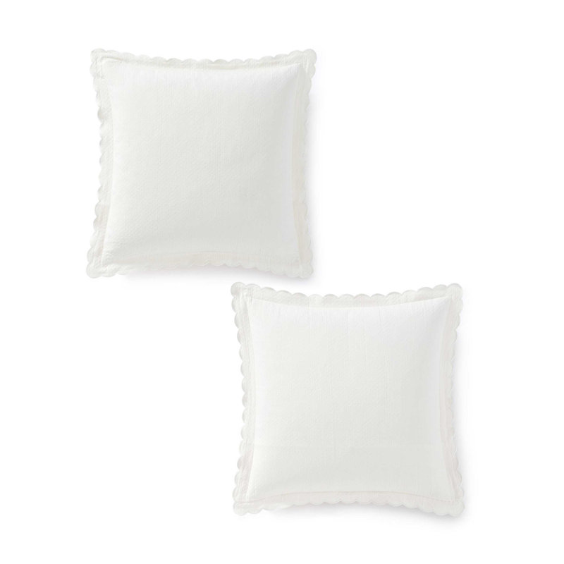 Ensemble de 2 taies décoratives européennes Martha Stewart, Bleu