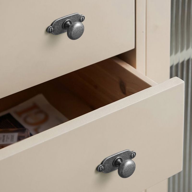 1.18 "  Knob With Spacer, Weathered Nickel, 1.18