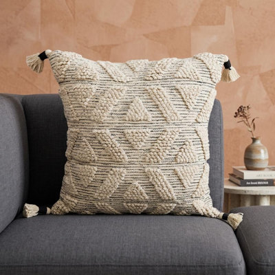 Housse et insert de coussin carré en mélange de coton