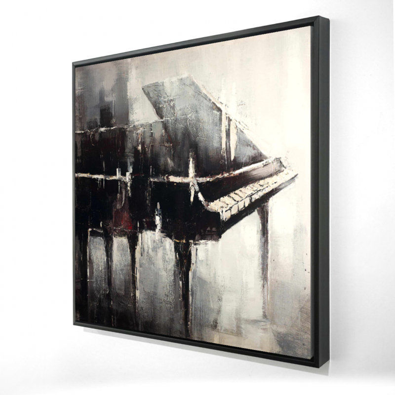 Reproduction de piano de style industriel sur toile