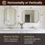 Miroir de salle de bain Modern Cadre en acier inoxydable-856112433-864994762