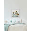 Sunflowers In Blue Vase - Single Picture Frame Painting-40568481-86360639