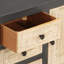  Buffet rectangulaire en bois de manguier massif gris et blanc